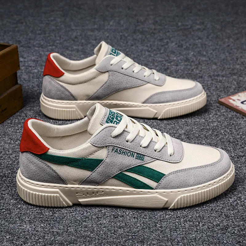 Trendy Painted Canvas Sneakers: Korean Style Fashion Sports Shoes