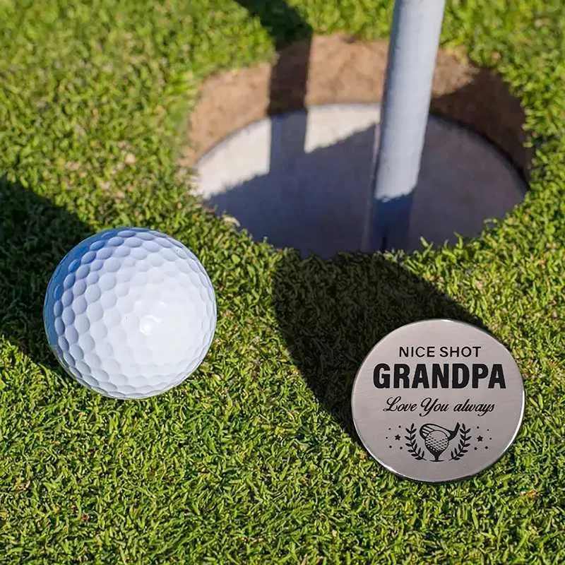 Funny Golf Gift for Grandpa Magnetic Hat Clip Ball Marker Set