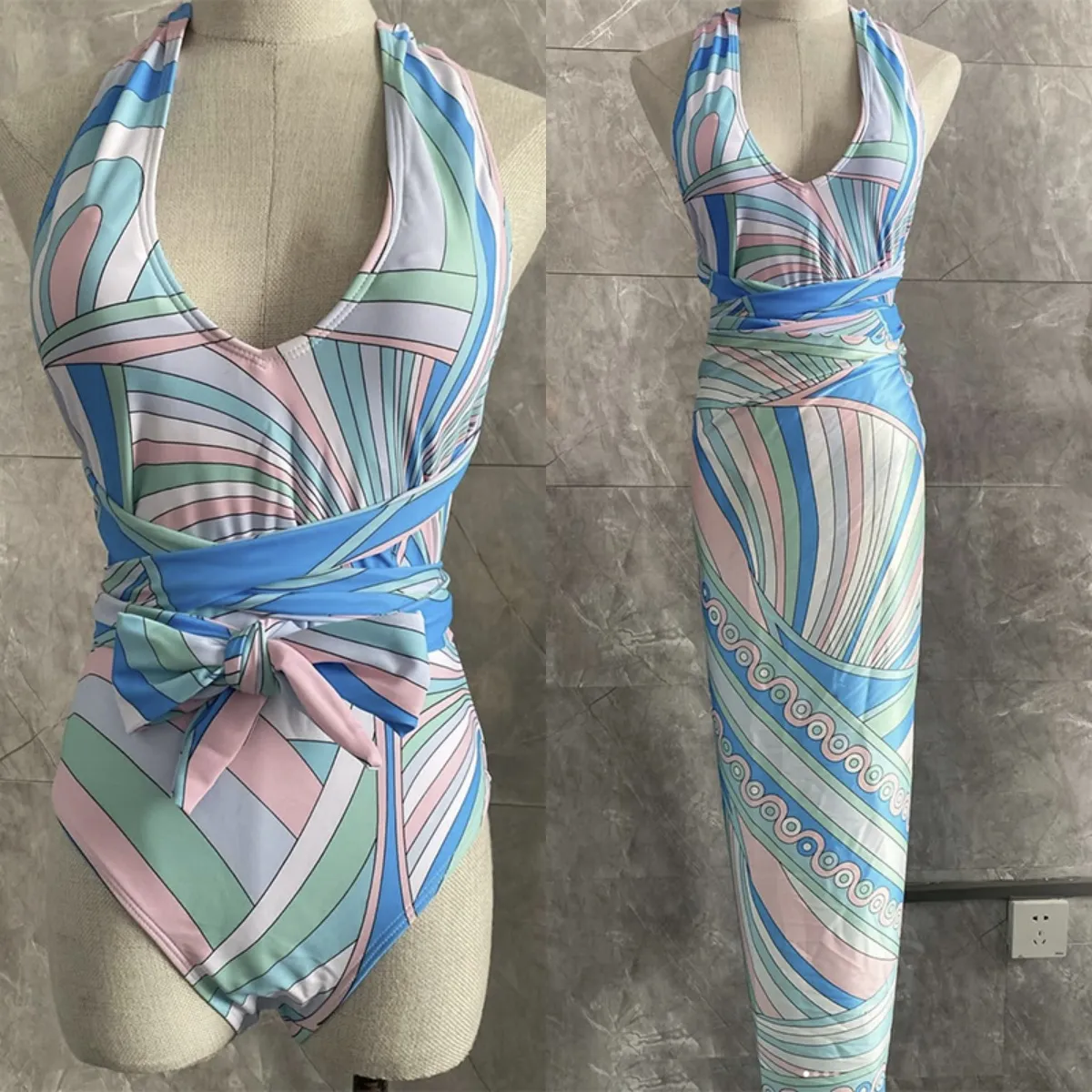 Women Sexy Backless Bikini Deep V Neck Halter... From Godskr, $24.59 ...