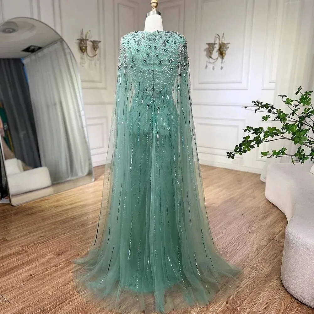 turquoise evening dress with sleeves Turquoise Chiffon Mother of the Bride Evening Gown – MM008 – Viniodress main image 0
