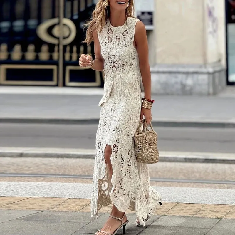 lace embroidered sling irregular dress Gentle pink sling three-dimensional rose beaded chiffon irregular skir PreppyDress