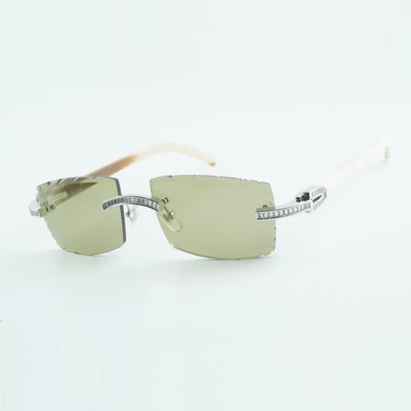 Natural White Buffalo Horn Legs Silver Sunglasses... From ...