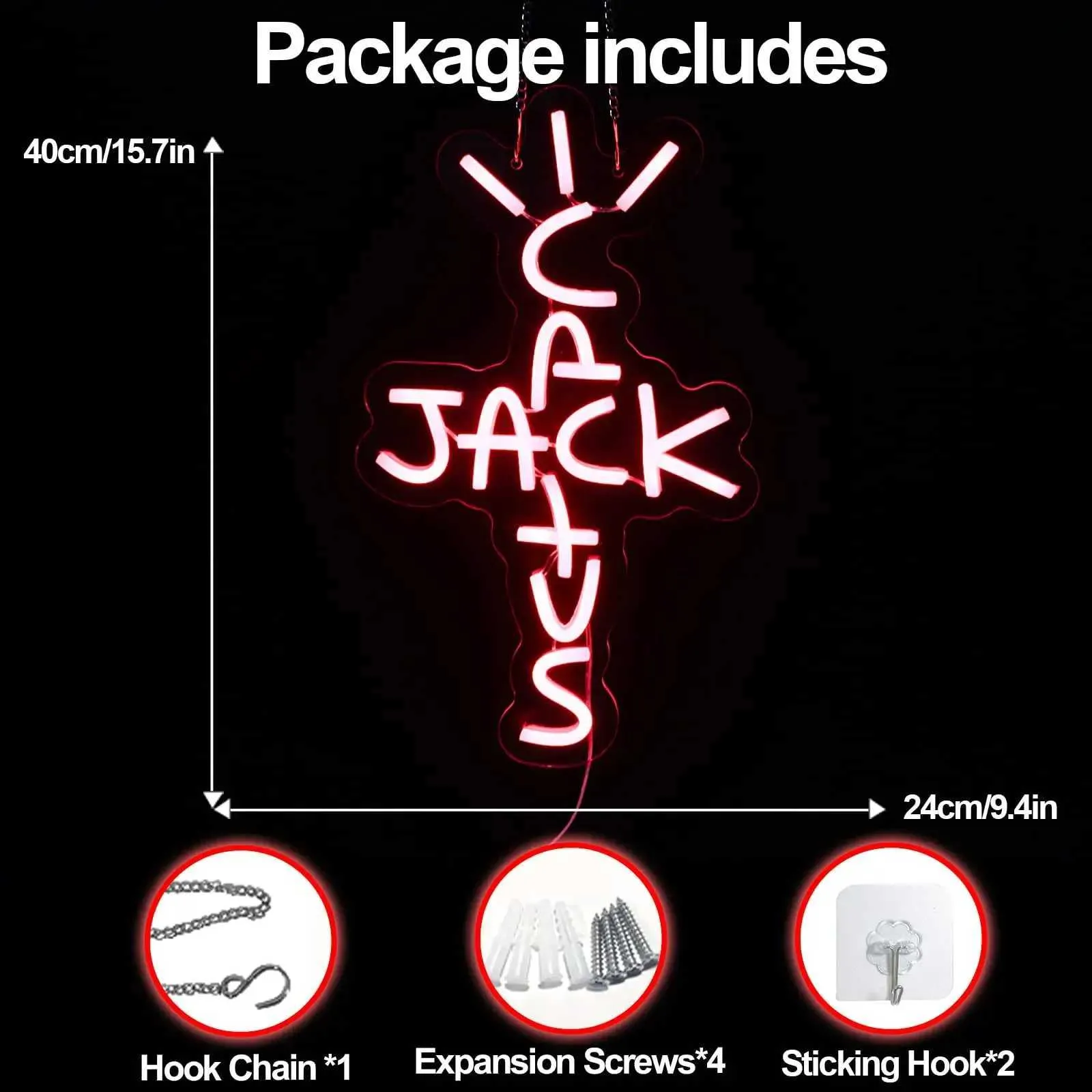Cactus Jack Neon Sign Red Words Neon Light Sign Wall... From  Casual_love_l_send1, $17.7 | DHgate.Com