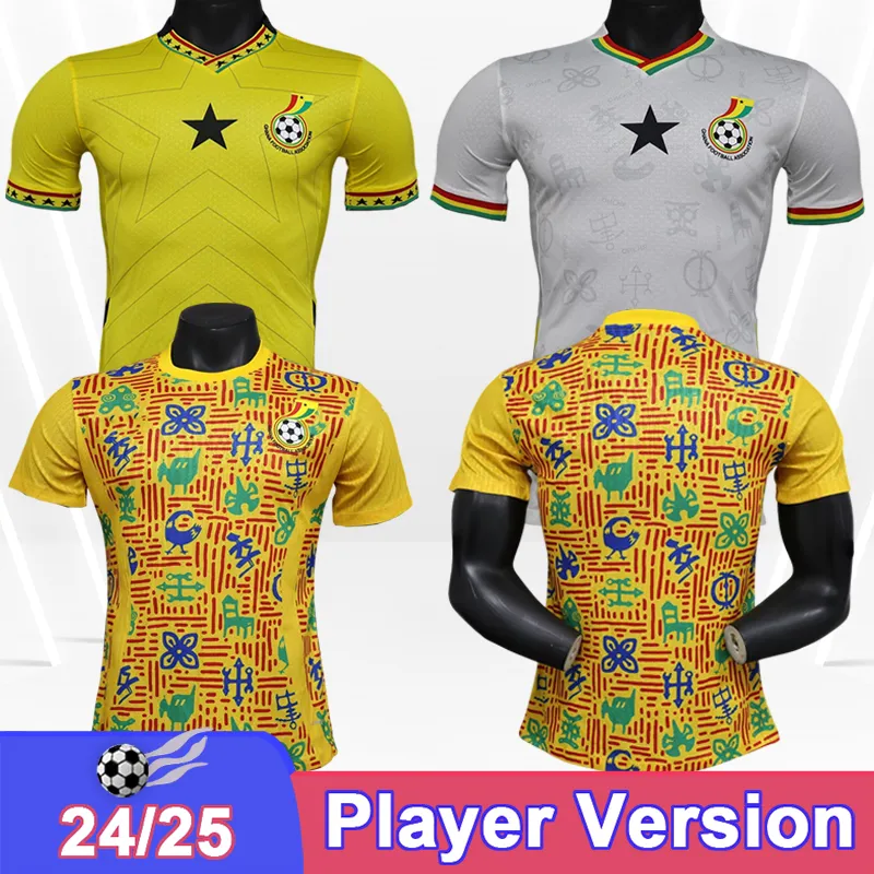 Save Big on Bulk Ghana National Football Jersey 24 25 Ghana National Team  Player Version Mens Soccer Jerseys AYEW KUDUS THOMAS Home Away Special 