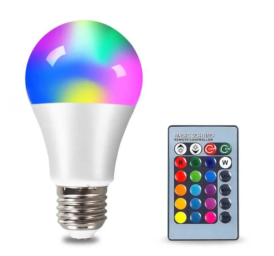 Smart Control LED RGB Color Changing Light Bulb Dimmable 5W 15W ...