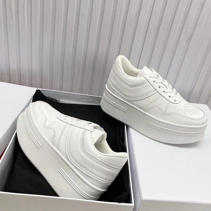 New Platform Casual Shoes Designer Sneakers Black White Breathable - Main Image