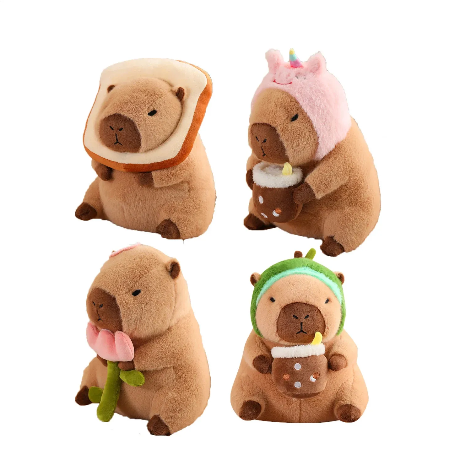Save Big on Bulk Capybara Stuffed Animal Capybara Plush Toy With Flower  Cosplay Accessories Stuffed Animal Capybara With Turtle, Avocado Bag,  Rabbit