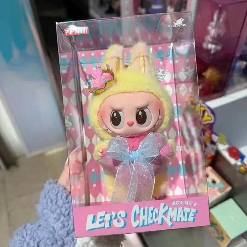 New Labubu Lets Checkmate Series Vinyl Figure Keychain - The