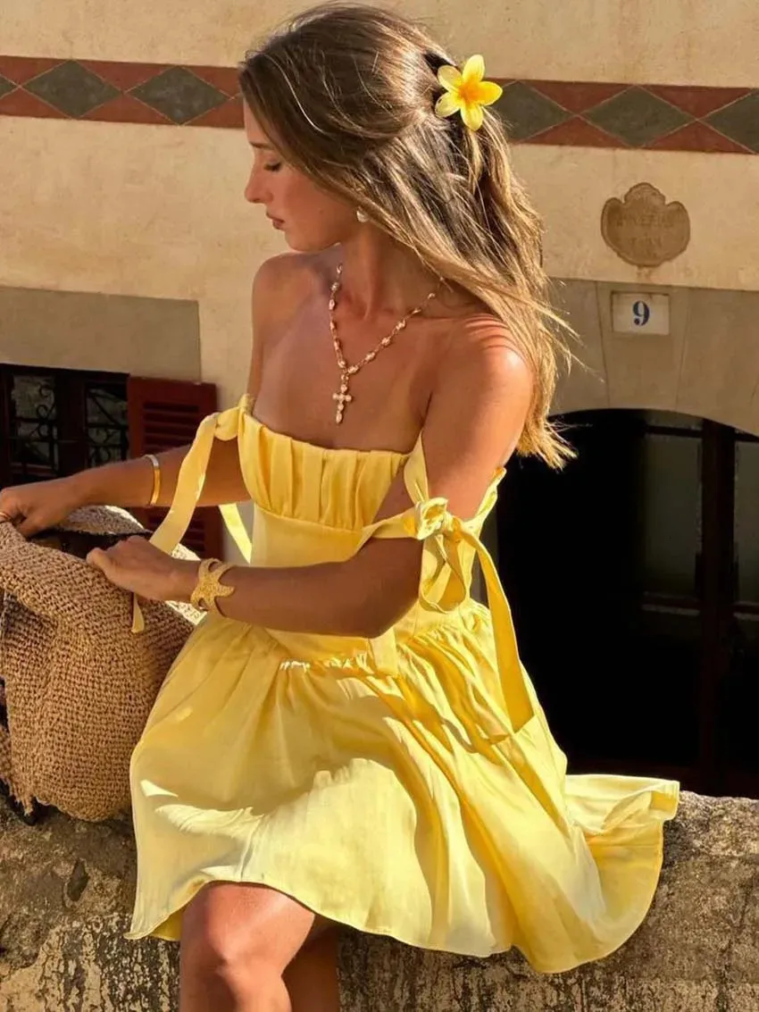 yellow satin mini dress Grad | | Graduation Dress | Short Graduation Dress | Graduation Dress for Women | 12 Sammie Yellow Satin Mini Dress