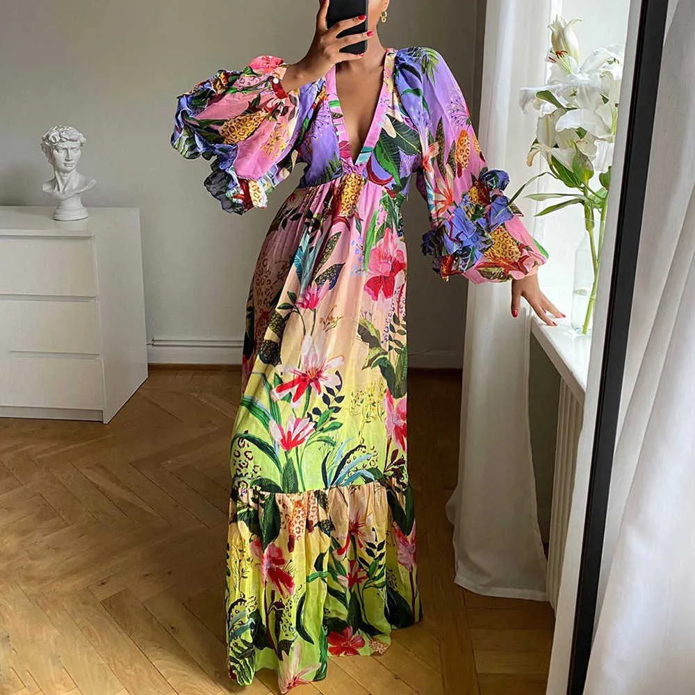 chinese dress ladies Summer Maxi Dresses for Women 2025 Vacation Smocked Sleeveless Dress Women  V Neck Sundresses Beach Ruffle Tiered Dress Plus Size Long Flowy Tank  Dresses with Pockets Vestidos para Mujer Blue S at main image 1