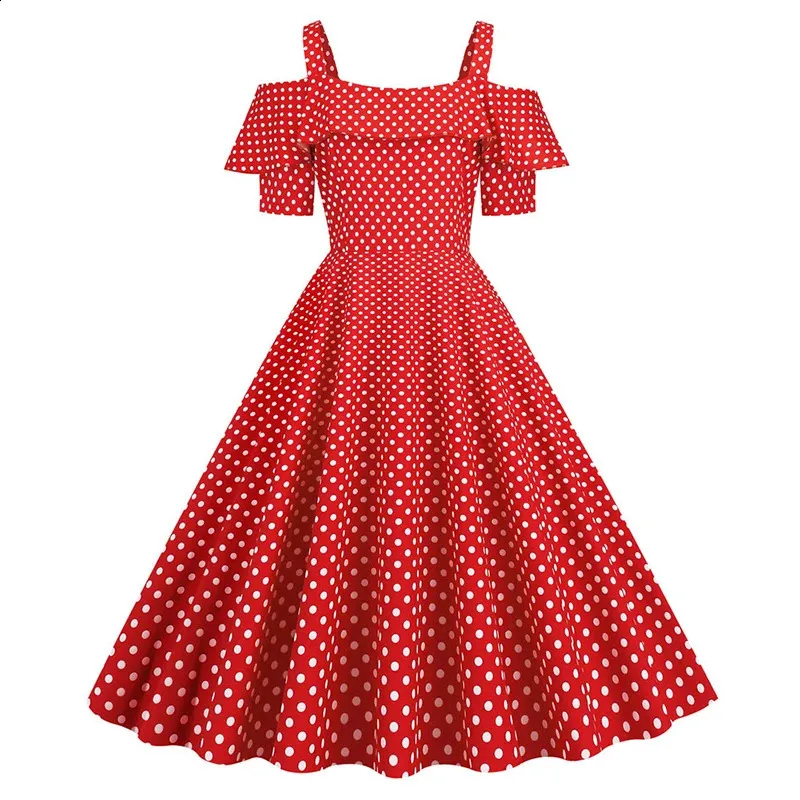 50s Vintage Dress, Polka Dot Retro Swing Style | DHgate