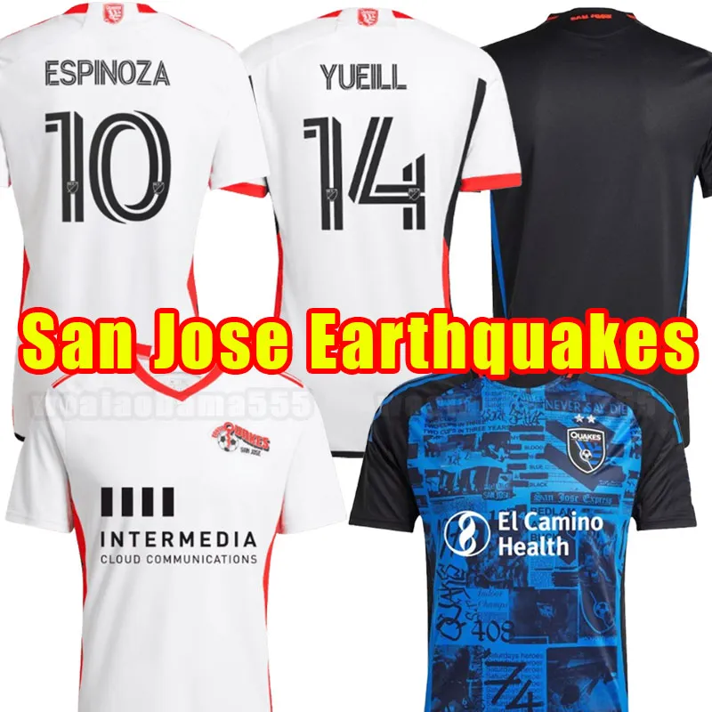 San Jose Earthquakes Soccer Jersey Home Away Full Kits for Men Kids  Player Edition