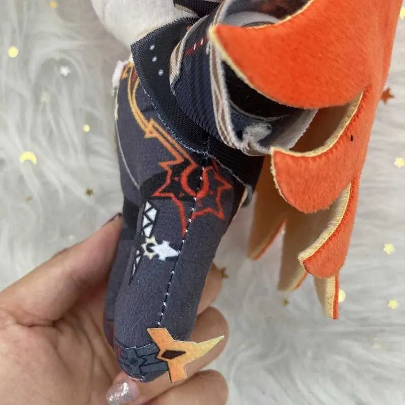 Pyro Doll 20cm Genshin Impact Pyro Archon Mavuika Plush Doll Pillow Role Playing ...
