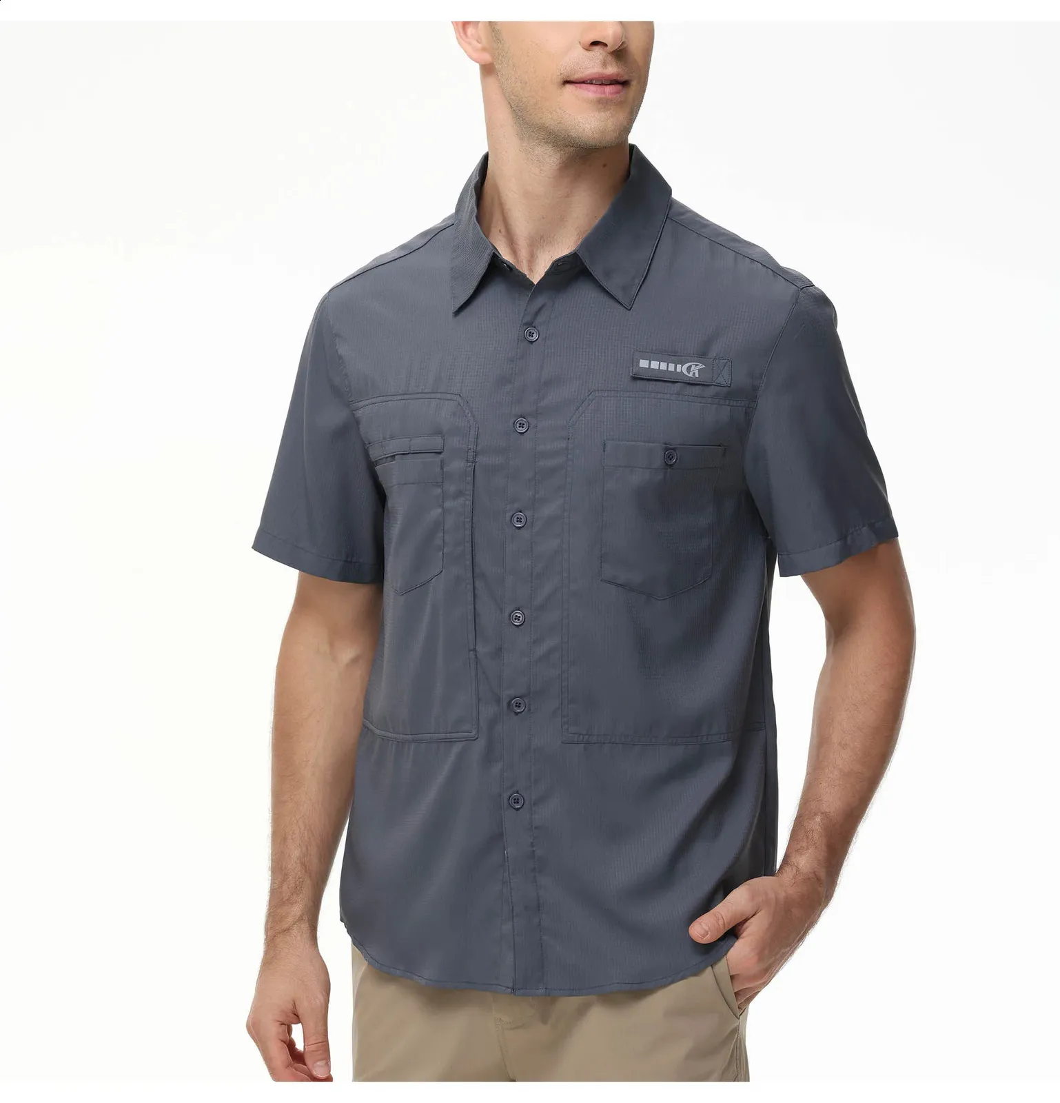 HUK-Chemises de pêche à manches longues pour hommes