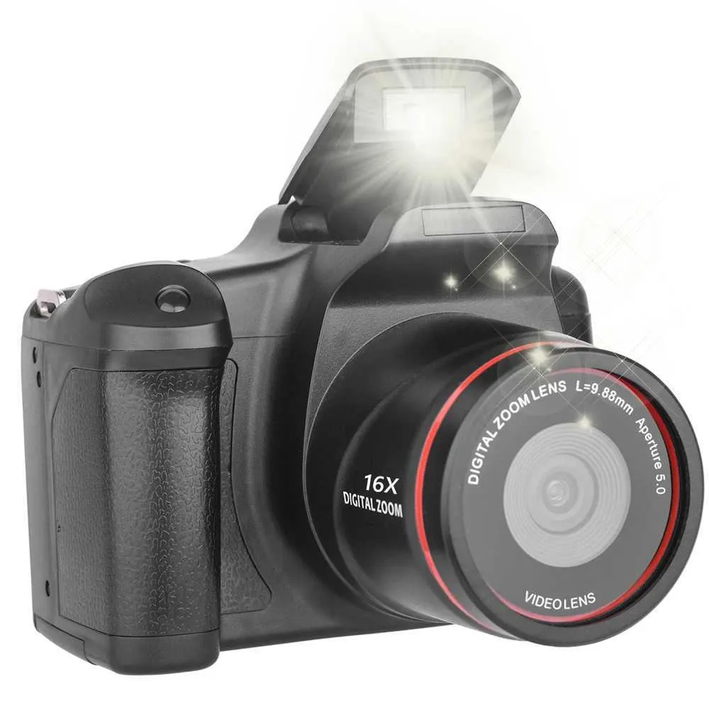 Diyeeni 1080P Digital Camera For Photography, 16MP Vlogging Camera 16X Digital Zoom Digital Camera With 2.4in 360° Flip Screen, Compact Travel Camera For Teens Adult Beginner Kids (Silver