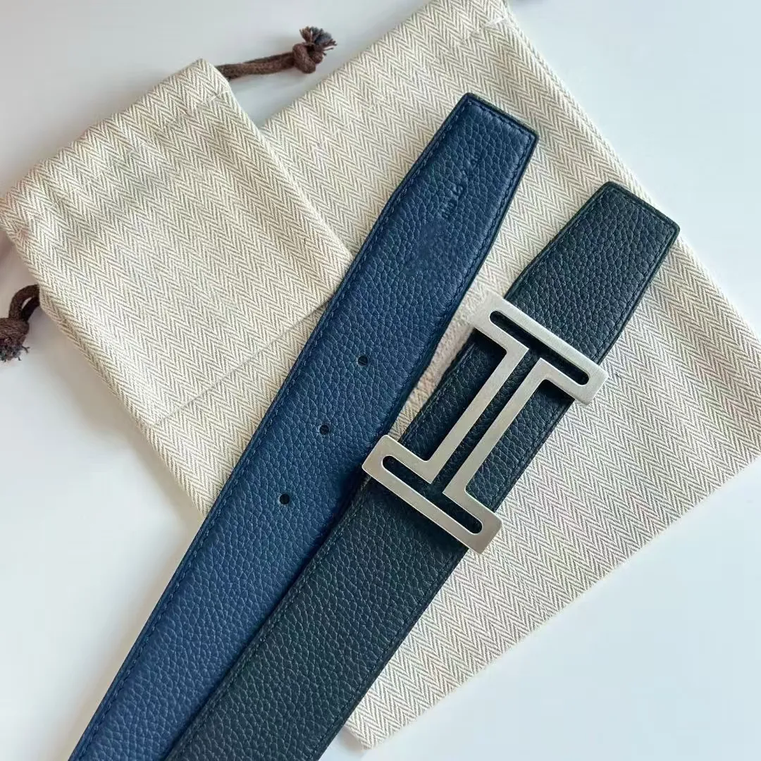 blue mens designer belt