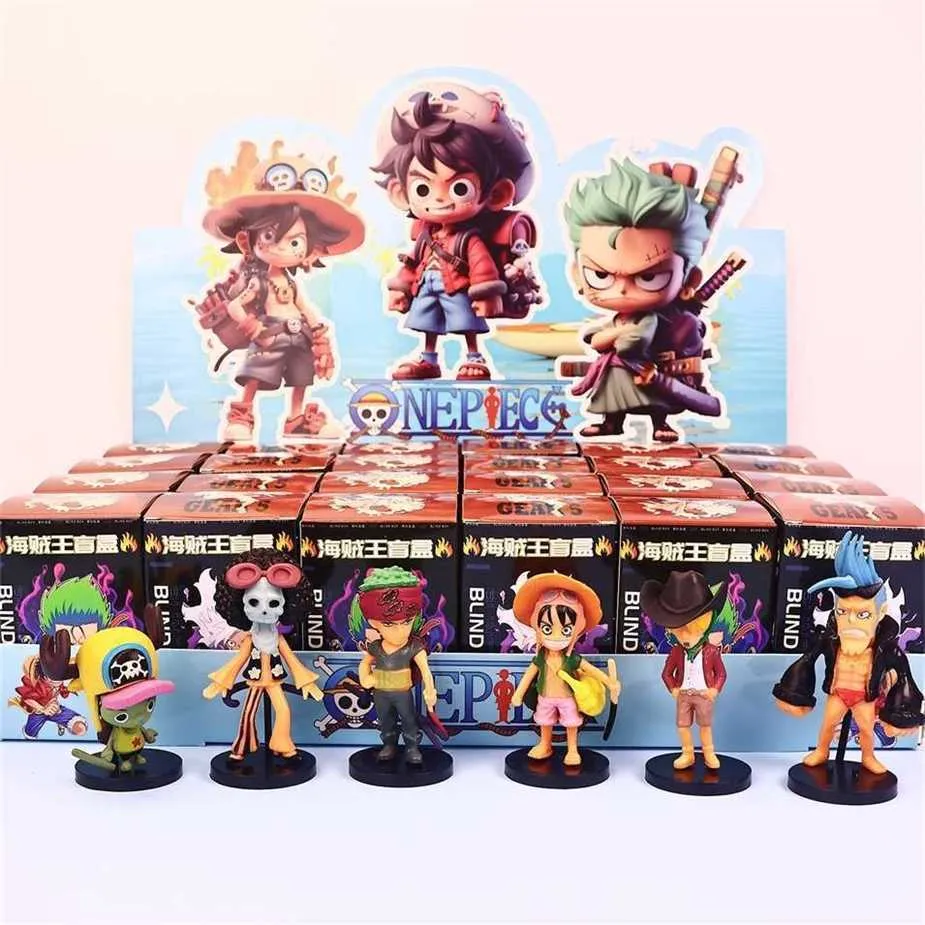 Handmade PVC Blind Box Full Set Featuring Luffy, Sona, Meige, And ...