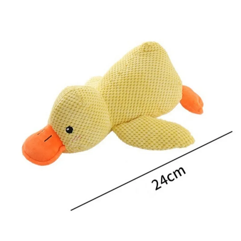 Interactive Quacking Duck Dog Toy Plush, Squeaky, Durable - Main Image