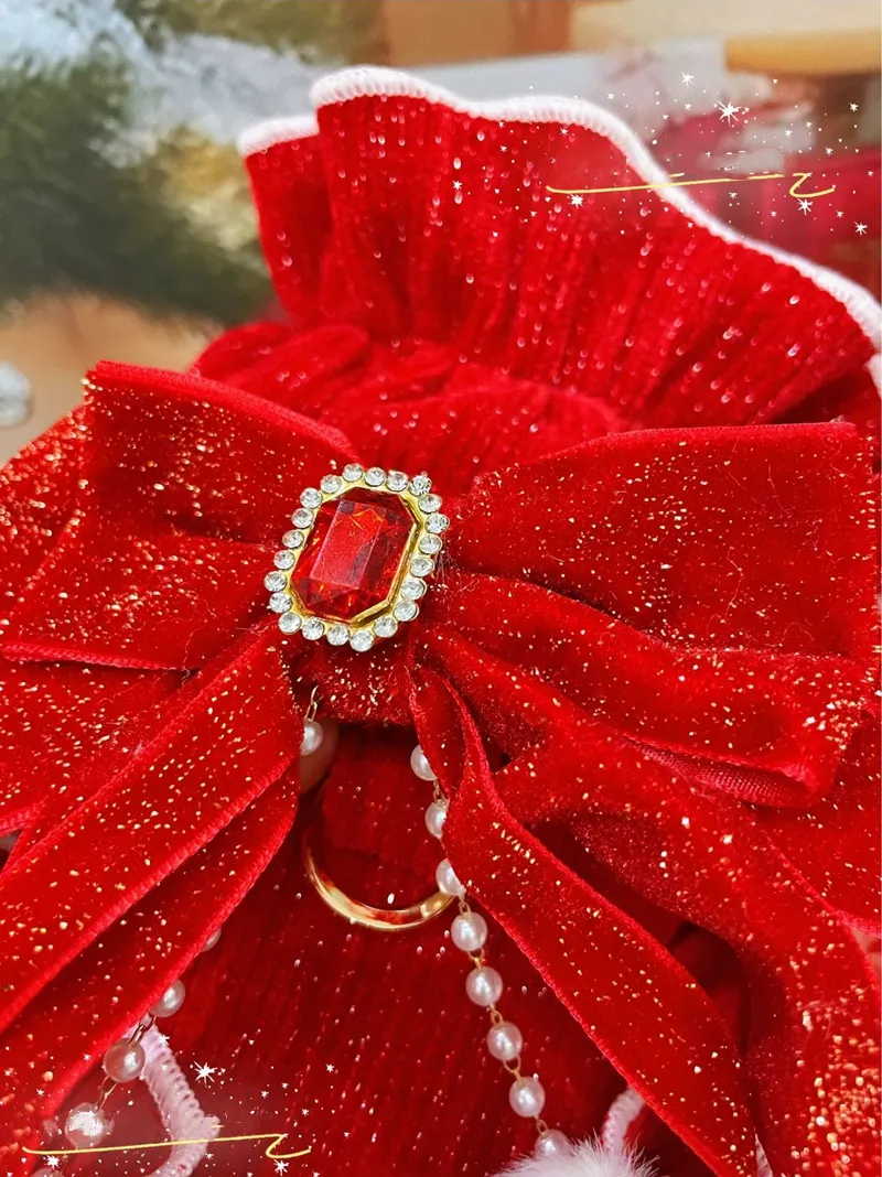 Christmas Day Red Puppy Dress Winter Cotton Thickened Dog Princess Skirt  for Small Medium Dogs XXS D15 from Dhgate Dog Dresses - price 21.65