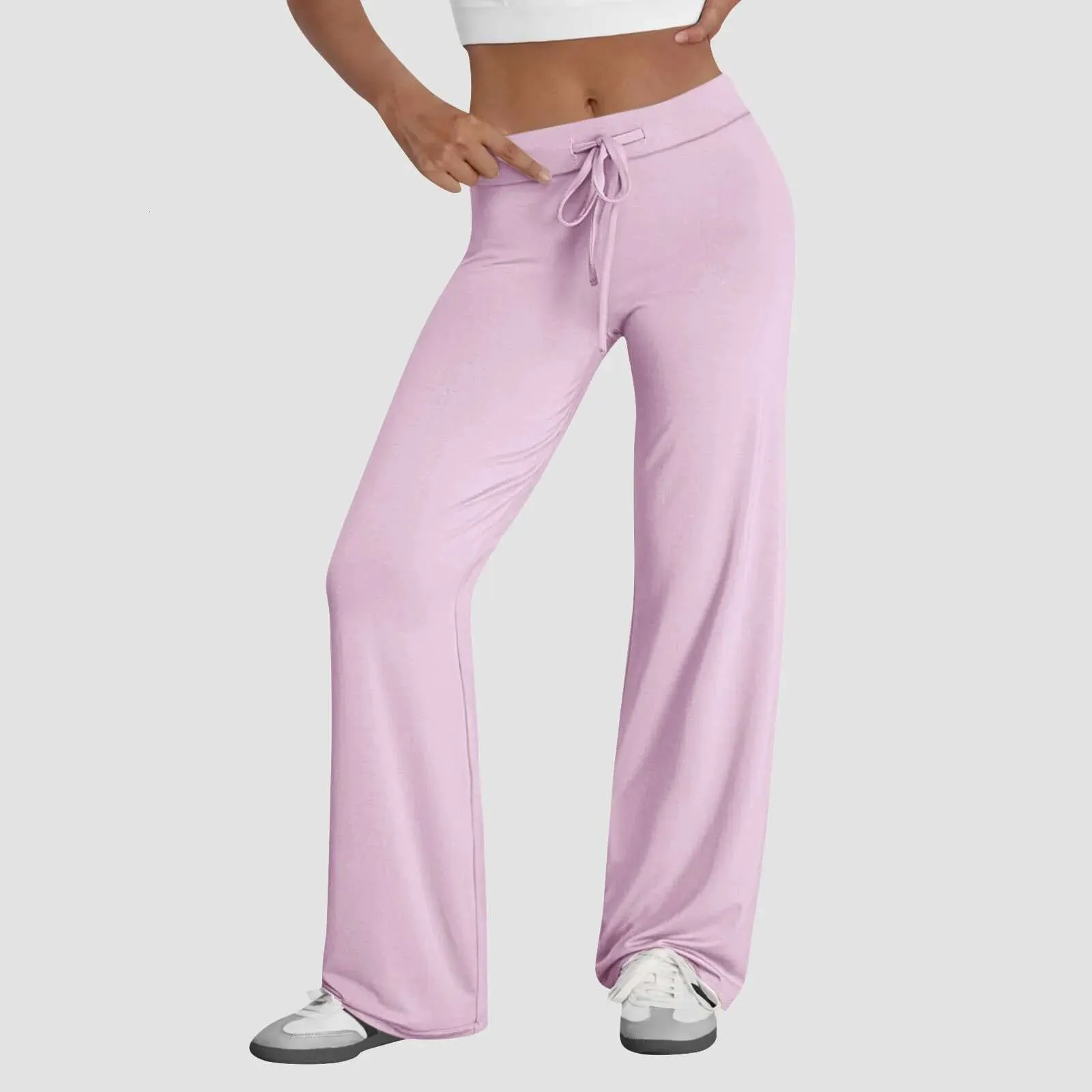 AIo Women's Yoga Pants – Quick-Dry Wide-Leg Sweatpants, Breathable Cotton For Sports