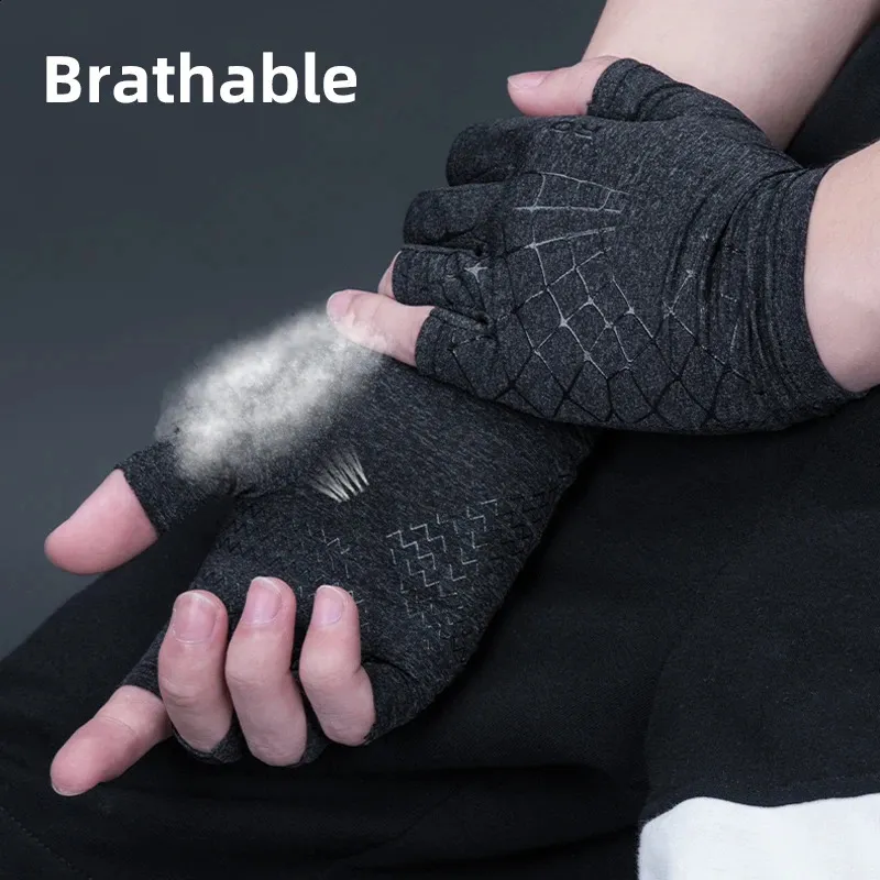 Gants Cyclisme RockBros – Demi-doigts, Soie Glacée, Noirs, Antichoc (VTT/route)