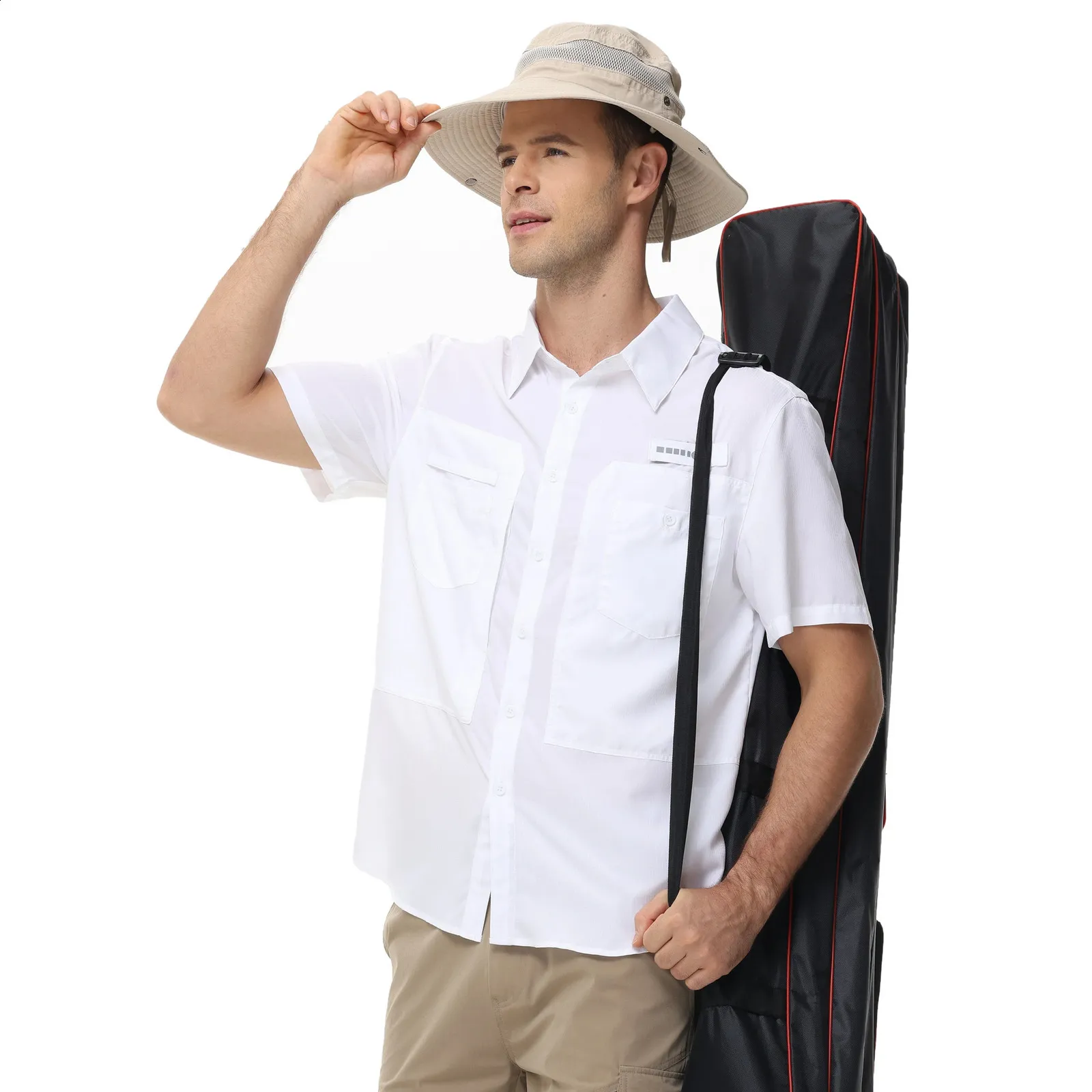 Chemise De Pêche Huk Performance – Homme – Gris Moyen – Taille M – UPF 50+