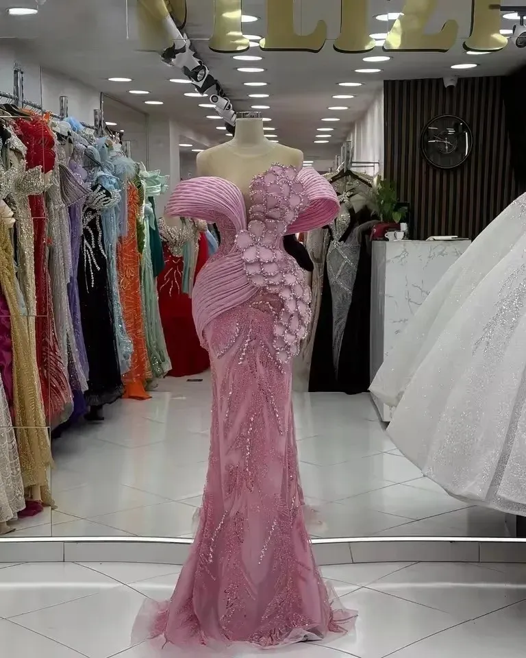 Customizable Pink Mermaid Off Shoulder Party Wear... From Dhkgys, $201.63 |  DHgate.Com