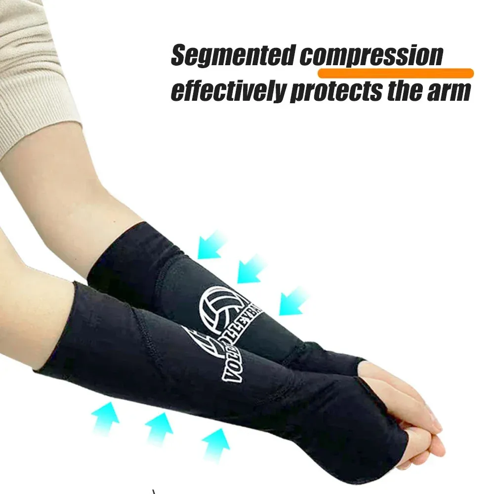 Sosation 3 Set Volleyball Arm Sleeves And Knee Pads For Kids Soft Forearm Sleeves With Protection Pad Thumbhole Volleyball Accessories For Training Youth Girls Boys 5-8 Years Old - Color Pink, Black