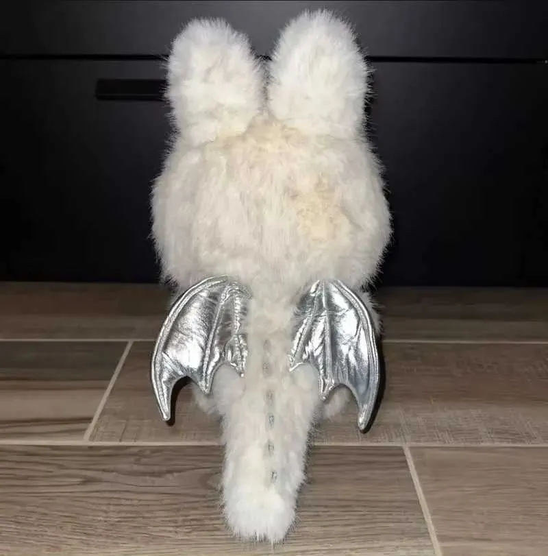 38cm Plush Angel Winter Monster Labubu DIY Doll: Vinyl