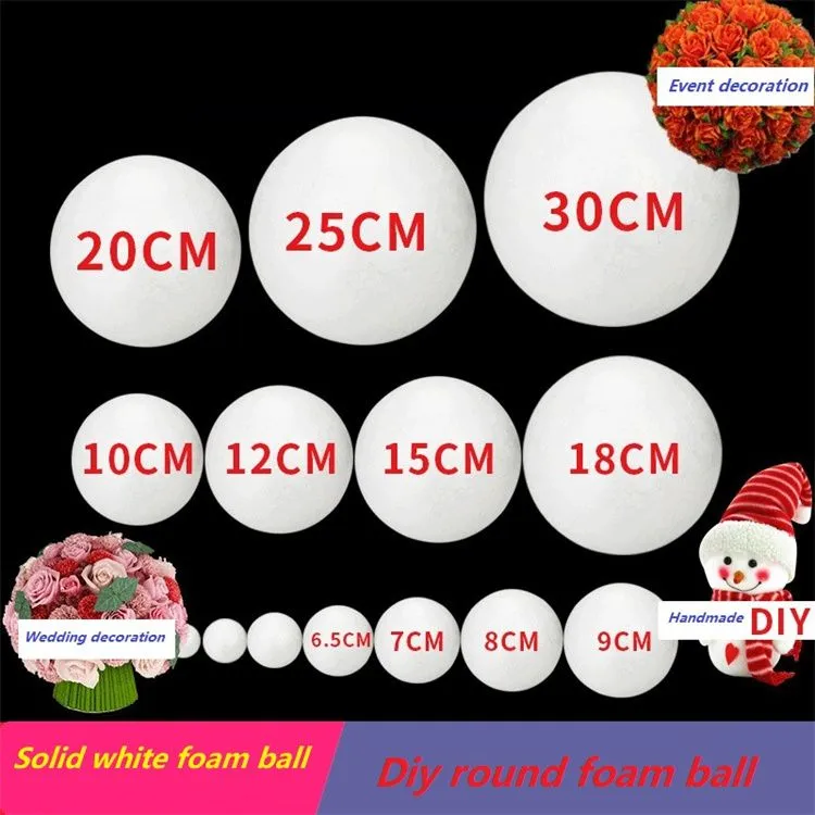 White Polystyrene Foam Balls 1cm To 10cm, Decorative Filler For Home ...