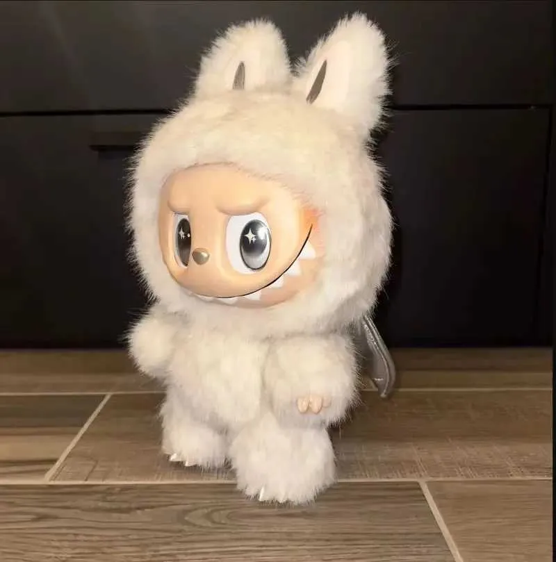 ぬいぐるみ LABUBU38cm 38cm Plush Angel Winter Monster Labubu DIY Doll: Vinyl