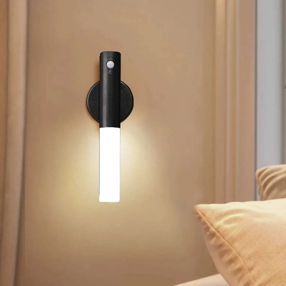 Z250220 LED Magnetic Wall Lamp Portable Indoor Motion Sensor Light With ...