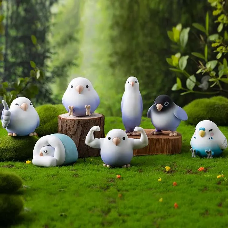 New Bad Birdie 3 Figure Mini Taro Balls Bird Blind Box Toy Model