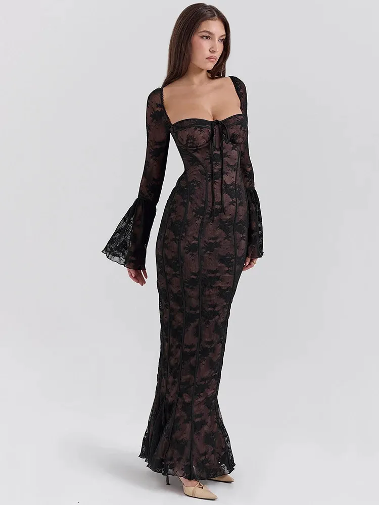 e Print Long Flare Sve i ss