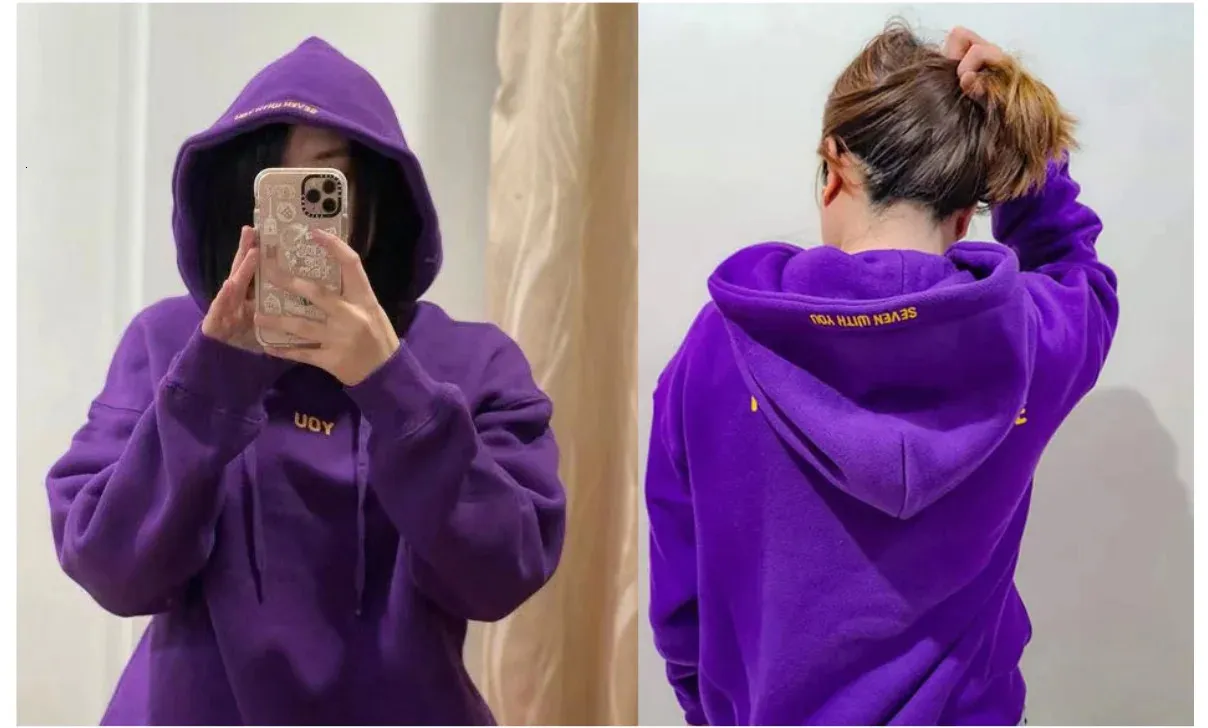 Jimin Hoodie Seven With You 13 You Never Walk Alone Purple