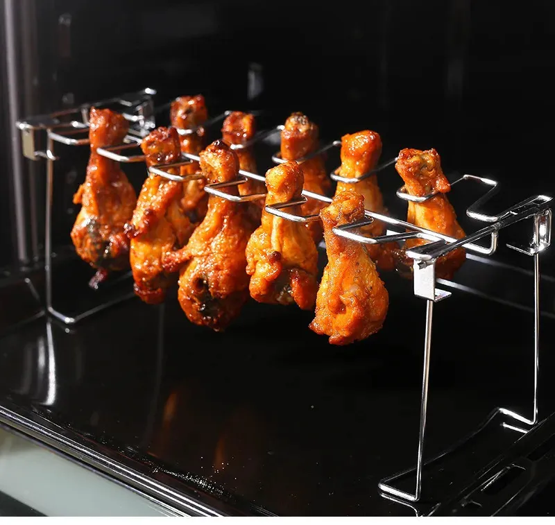 Grill Rack Stainless Steel Chicken Leg Rack For Oven Barbecue Tools ...