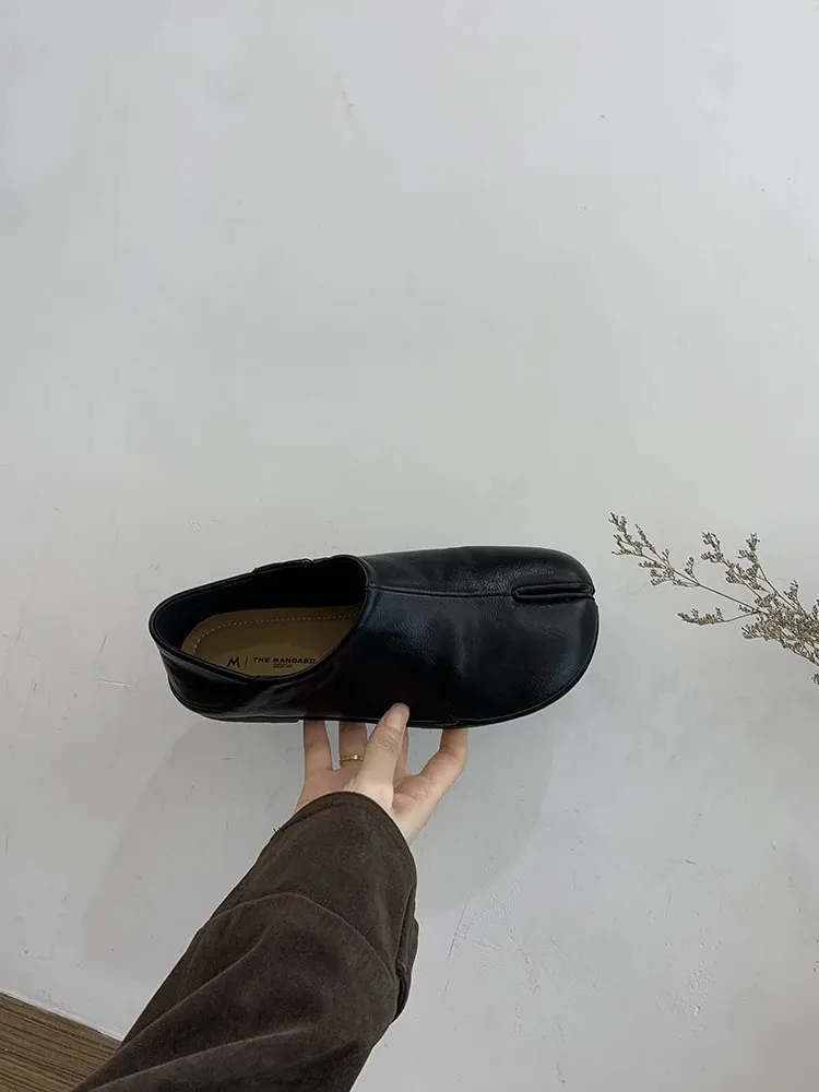 Damenschuhe, Loafer mit niedrigem Absatz und weichem Fell, Modis Damenschuhe, Herbst-Slipper, Winter-Retro-Schuhe, süßes Kleid, Herbst 250222_voghion.com