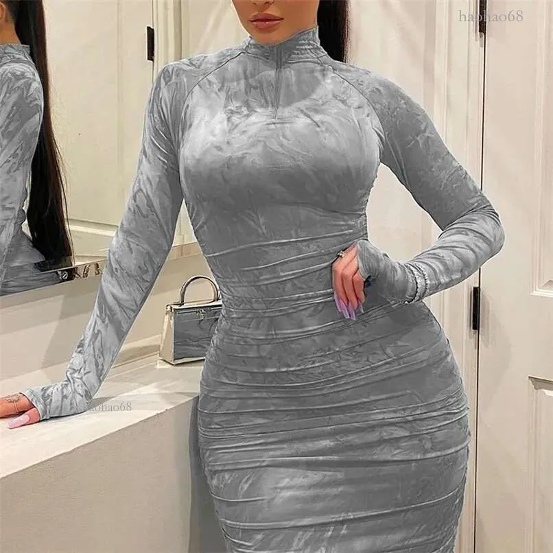 chinese dress ladies Generic Women'S High Split Scoop Neck Bodycon Dress Long Sleeve Rib Knit  Long Pencil Dress Slim Solid Color Elegant Midi Sweater (X-Large,Grey) at  Amazon Women's Clothing store main image 0