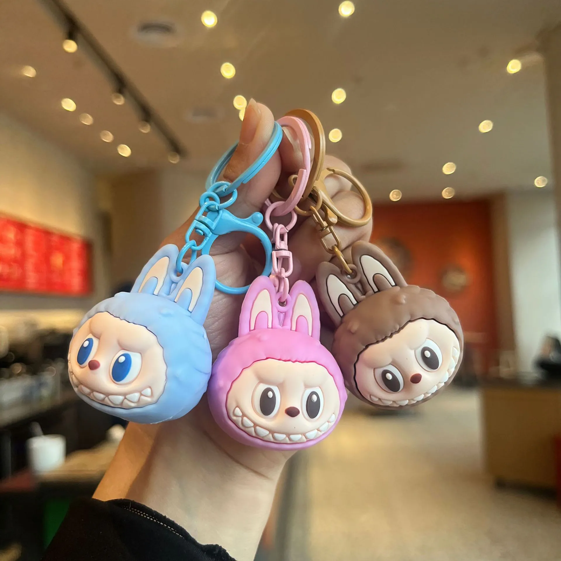 Cute Plush Keychain - Anime Style Rubber Pendant for Bags & Backpacks ...