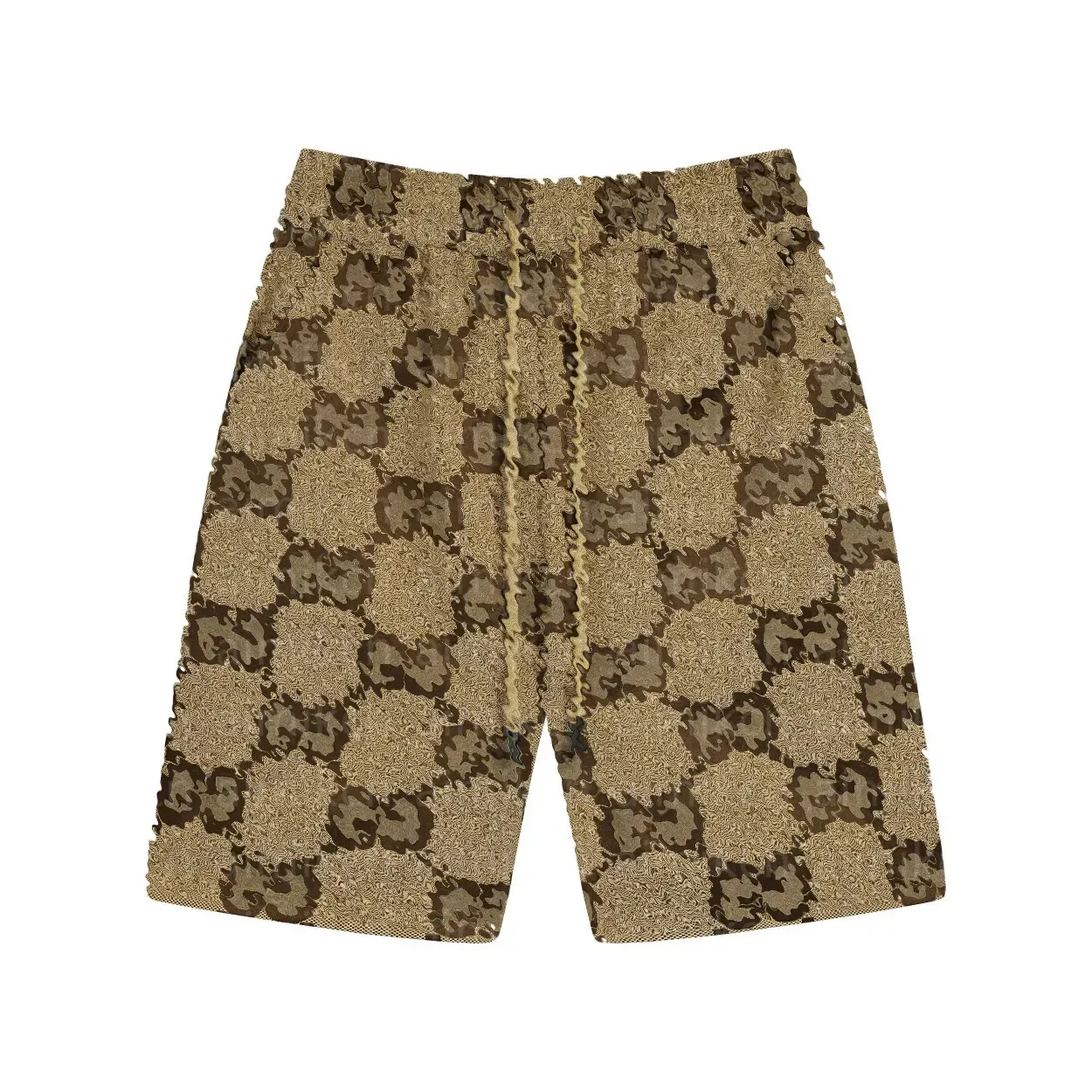 Men's Jacquard Designer Shorts Casual Khaki Sport Pants With Two Letter ...