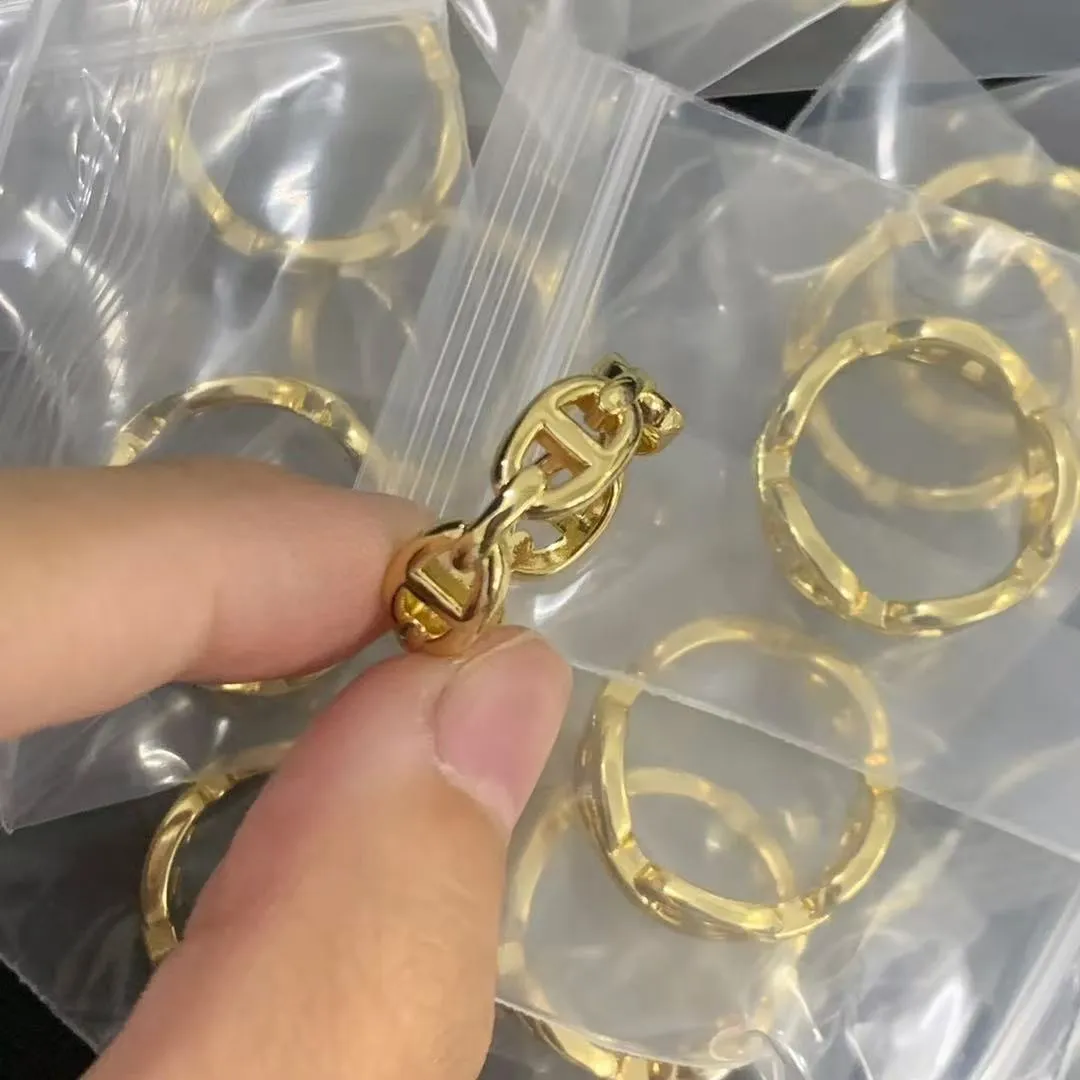 H Design Rrings H Ring Luxury 18K Rose Gold & Silver Letter Band... From Tfco, $0.81 ...
