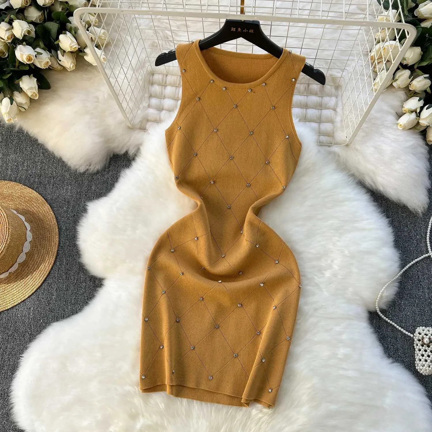 beaded tank dress Strapless Short Bodycon Homecoming Dress with Beads Jade/Peacock / 2