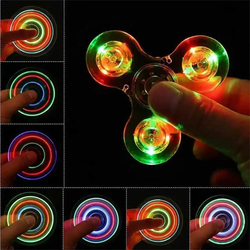 LK99 Crystal Luminous LED Fidget Spinners Glow In... From Womensbags ...