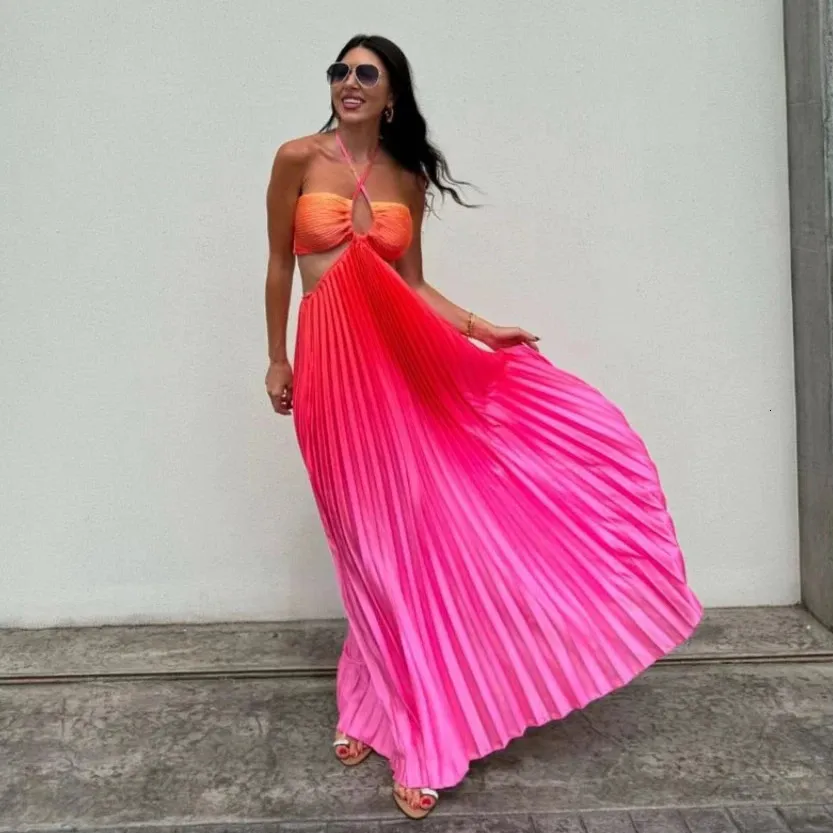 Boho Beach Maxi Dress Women Floor-Length Knit Backless Short Sleeve Summer  Casual from Dhgate Basic & Casual Dresses - price 46.47