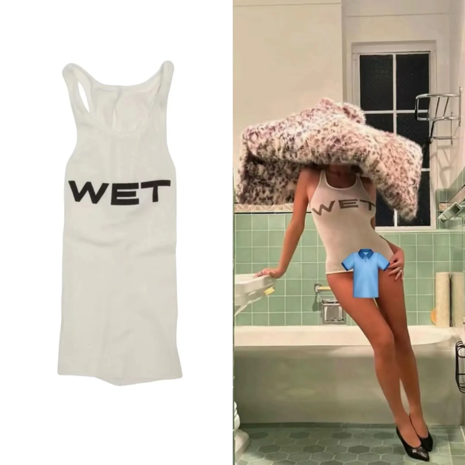Mowalola Wet Tank Top, Bianca Vest Style, Unisex Fashion | DHgate