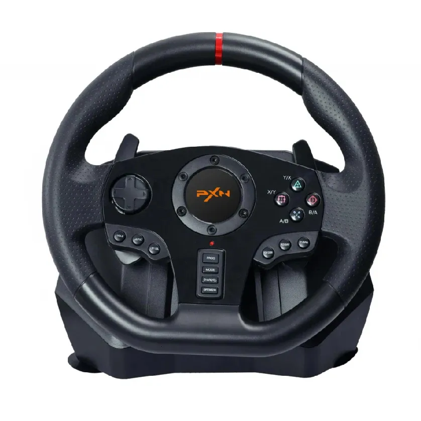 Vibration Gaming Lenkrad mit Pedal, Rennspiel -Controller fr PC und  Konsolen