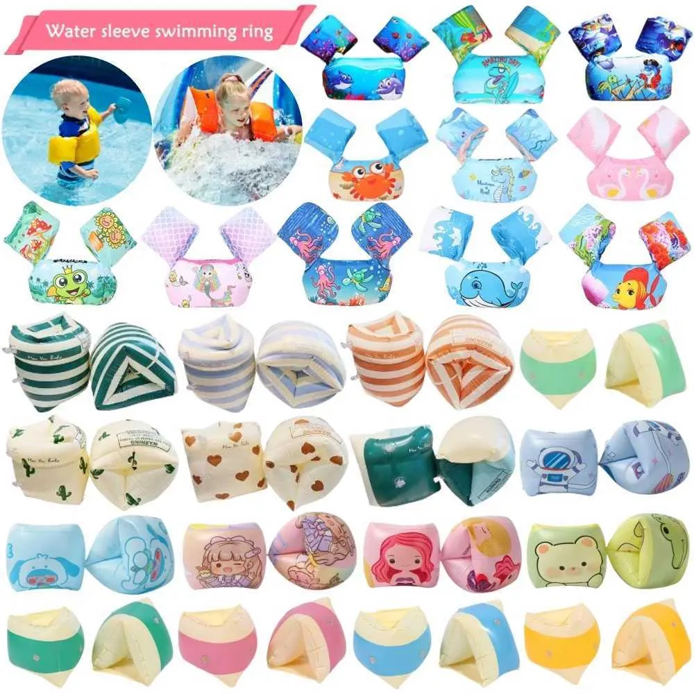 Inflatable Cartoon Arm Bands And Ring For Swimming Pools Fun Circle ...