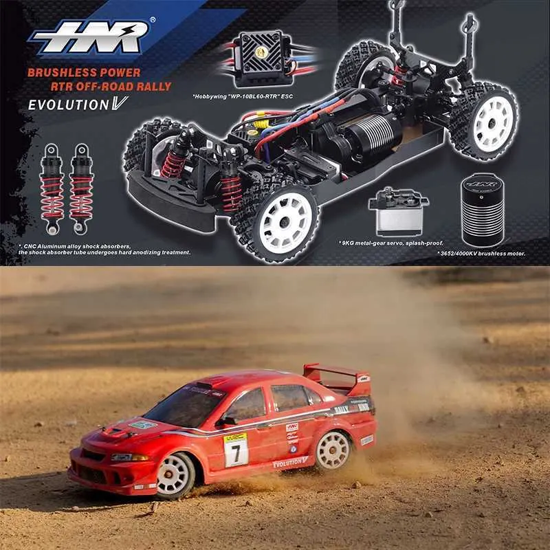 Electric/RC Car HNR H9804 FOXHOUND 1/10 Brushless 4WD From SG