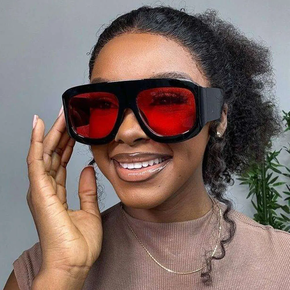 Big Sunglasses! Amazon.com: YUANLUIGV Wrap Around Oversized Sunglasses for  main image 4
