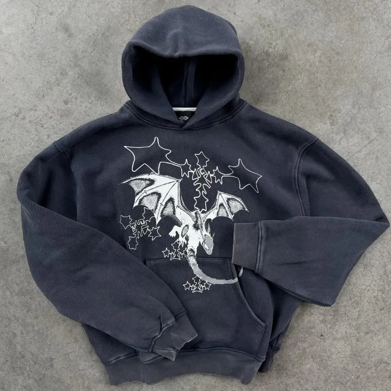 Y2K Ninja Harajuku Jacket Oversized Denim Gothic Splicing Hoodie